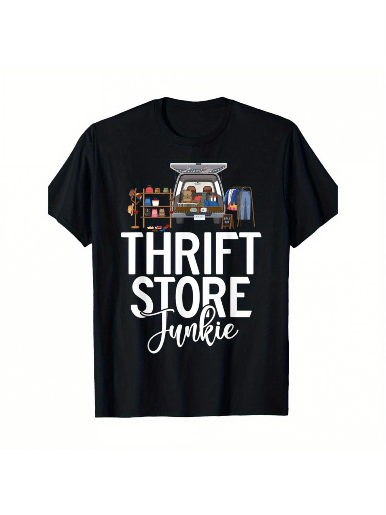 Thrift Vintage Fashion Usa - 남성용 빈티지 중고 매장 패턴 티셔츠