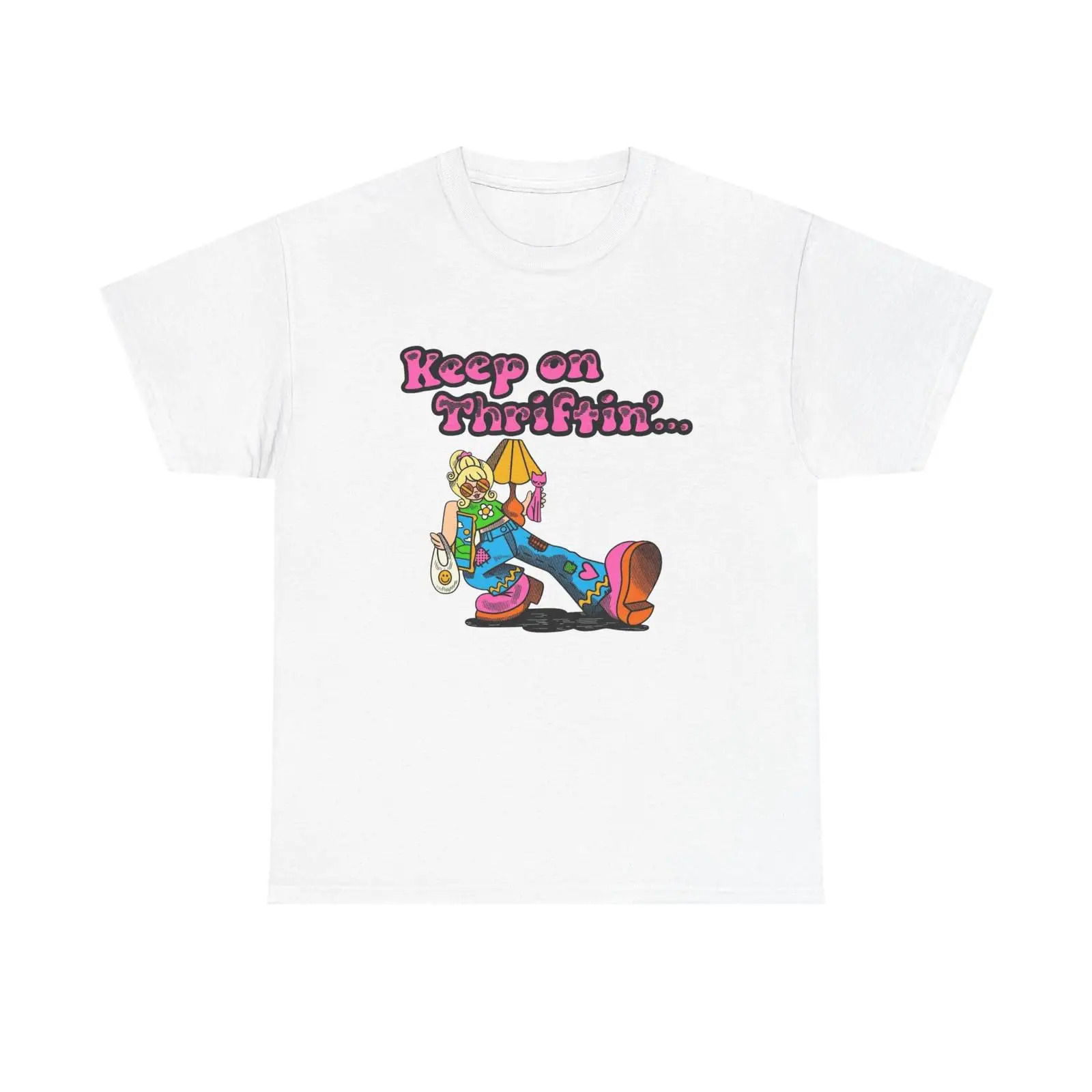 Keep On Thrifting Funny T Shir - Thrift Vintage Fashion Usa 리뷰 및 가격