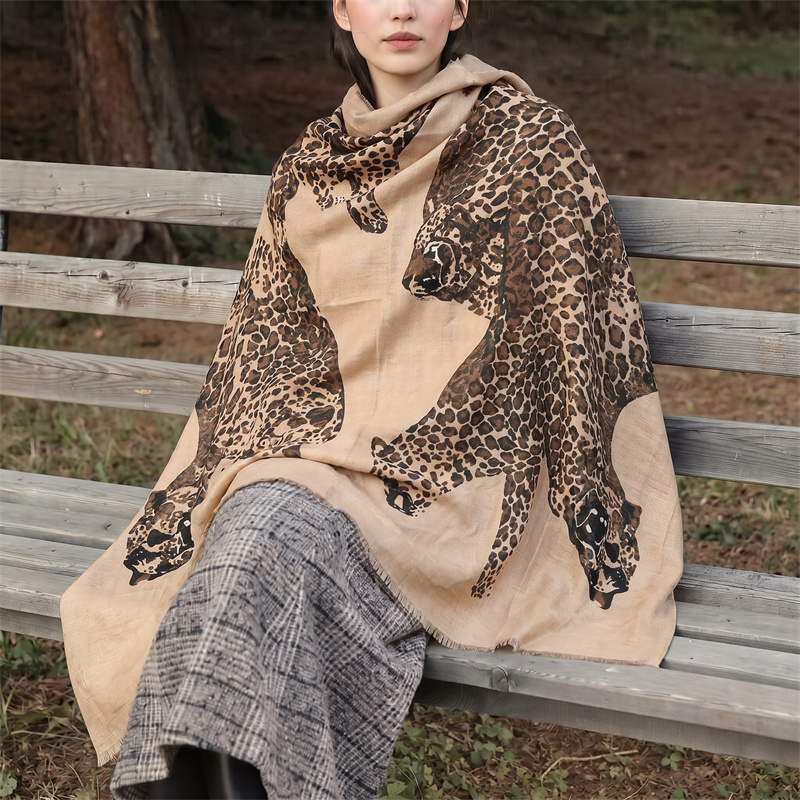 빈티지 레오파드 프린트 히잡 및 헤드스카프 여성용 로우 - Vintage Outdoor Fashion 리뷰 및 가격