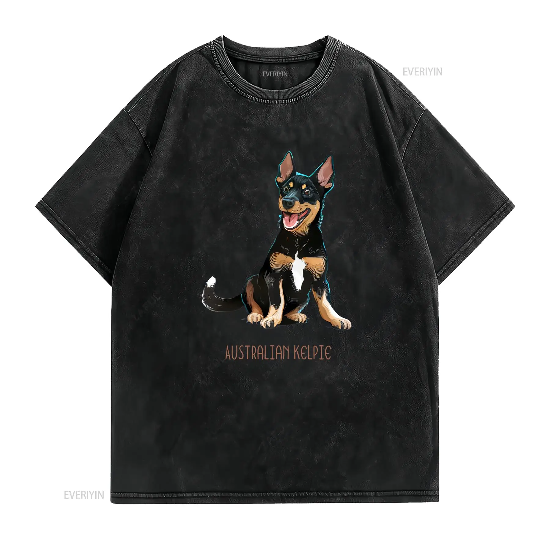 호주산 켈피 티셔츠 S 5XL 빈티지 워싱 캐주얼 통기 - Vintage Fashion Australia 리뷰 및 가격