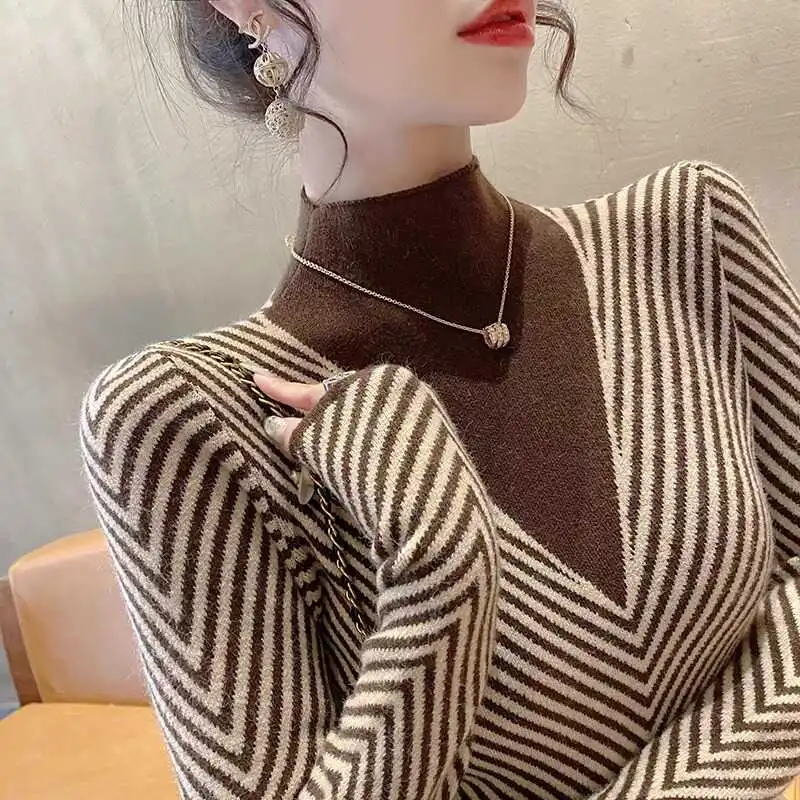 여성 의류 패션 슬림 페이크 브이넥 니트 풀오버 가을  - Vintage Fashion Years 리뷰 및 가격