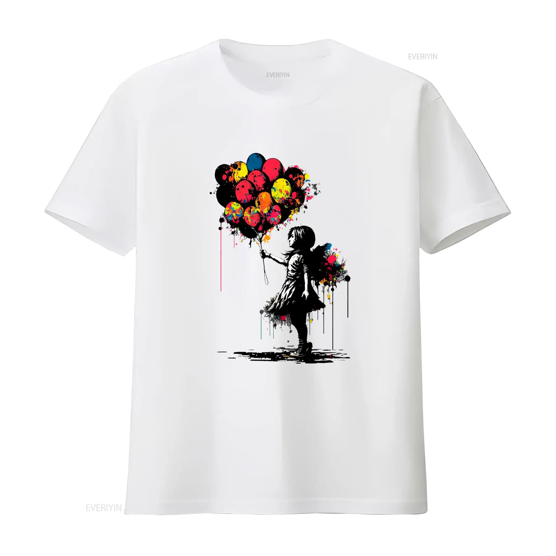 Banksy Peace T 셔츠 Balloon Girl - Vintage Fashion Jersey 리뷰 및 가격