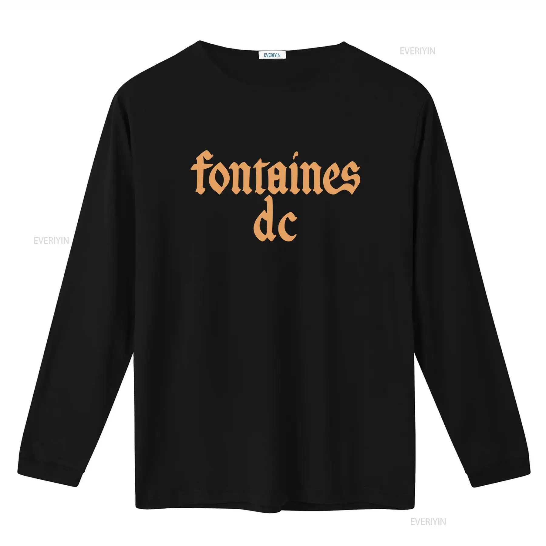 Fontaines D C '고딕 로고' 블랙 티셔츠 새 - Vintage Fashion Jersey 리뷰 및 가격