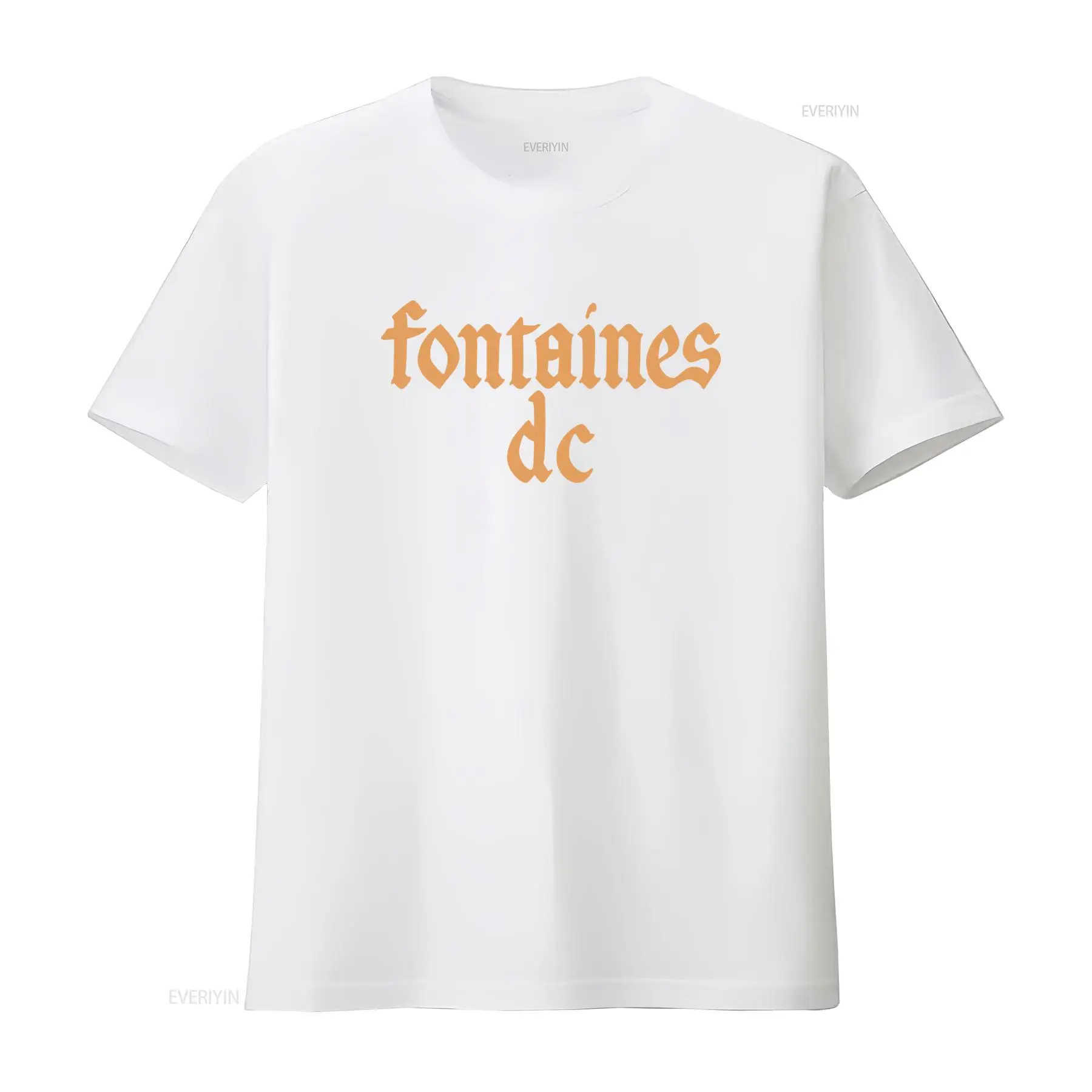 Fontaines D C '고딕 로고' 블랙 티셔츠 새 - Vintage Fashion Jersey 리뷰 및 가격