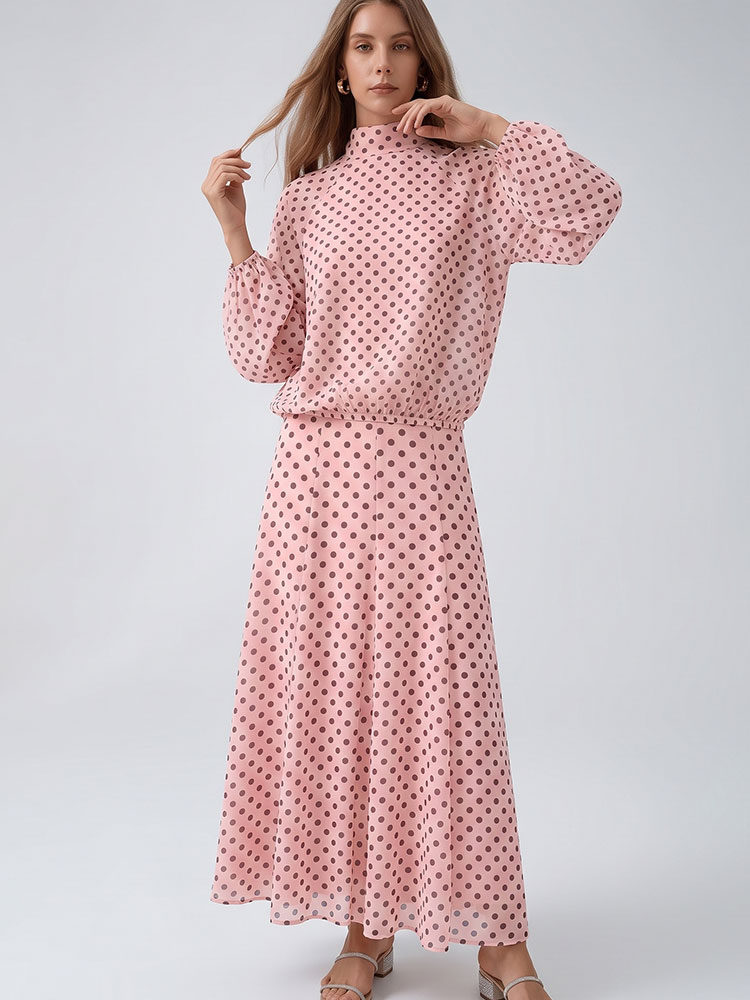 HH 빈티지 여성용 폴카 도트 수트 버블 슬리브 셔츠  - Vintage Fashion Jersey 리뷰 및 가격