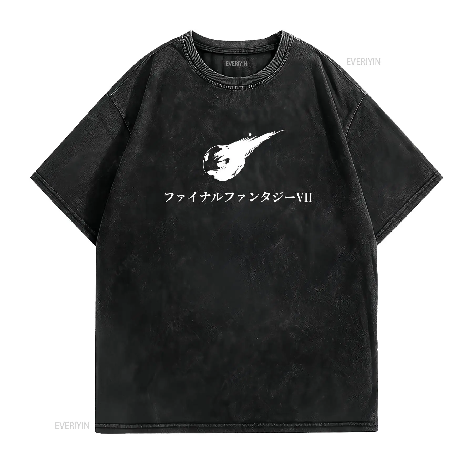 FF7 JP 타이틀 티셔츠 다양한 색상 빈티지 워싱 디 - Vintage Fashion Jersey 리뷰 및 가격