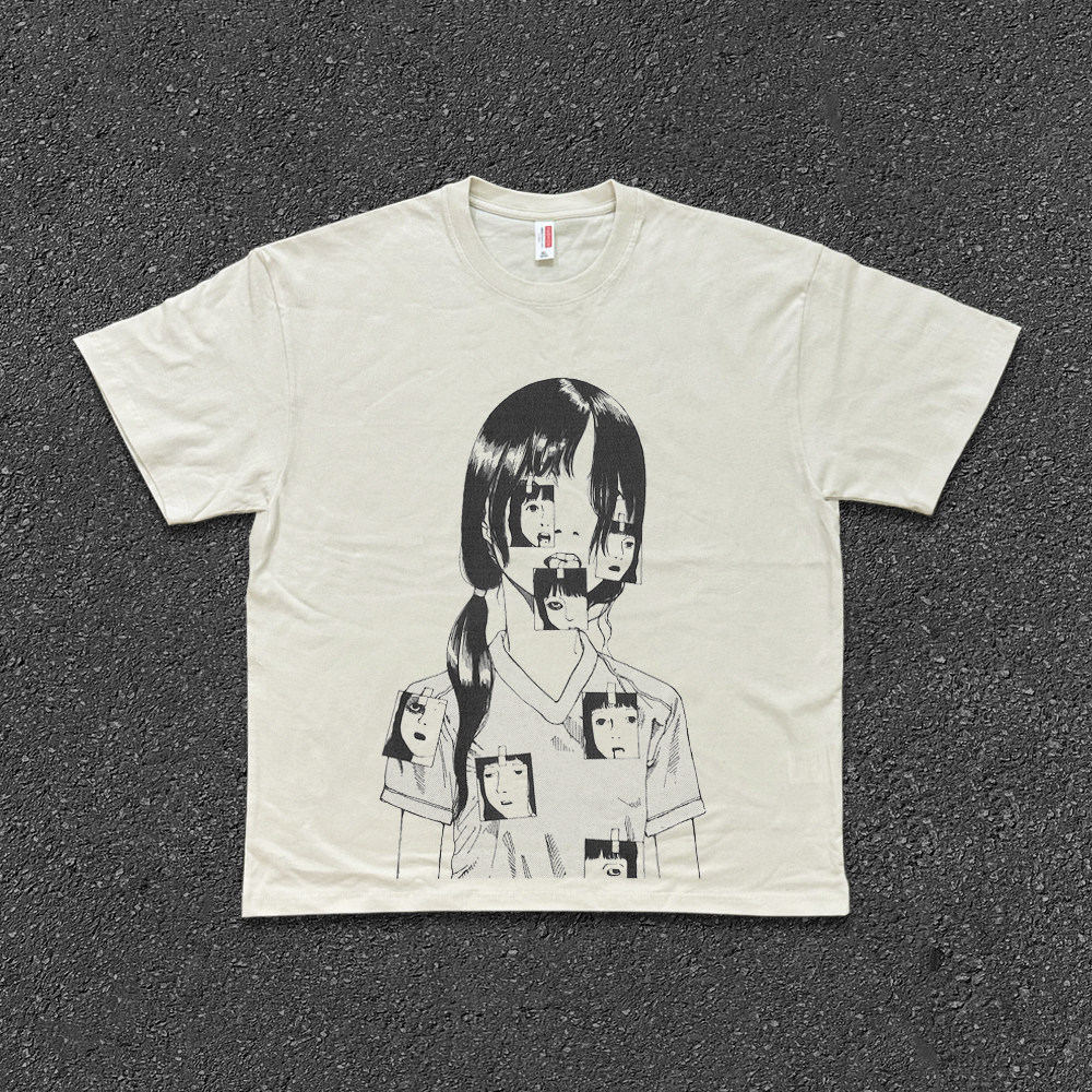 2026 뉴 코튼 티셔츠 빈티지풍 일러스트 빈티지 컬리 - Vintage Fashion Illustration 리뷰 및 가격
