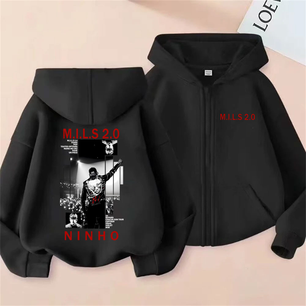 래퍼 니뇨 MILS 2.0 앨범 그래픽 지퍼 후드티 남 - Vintage Fashion Pop Up 리뷰 및 가격